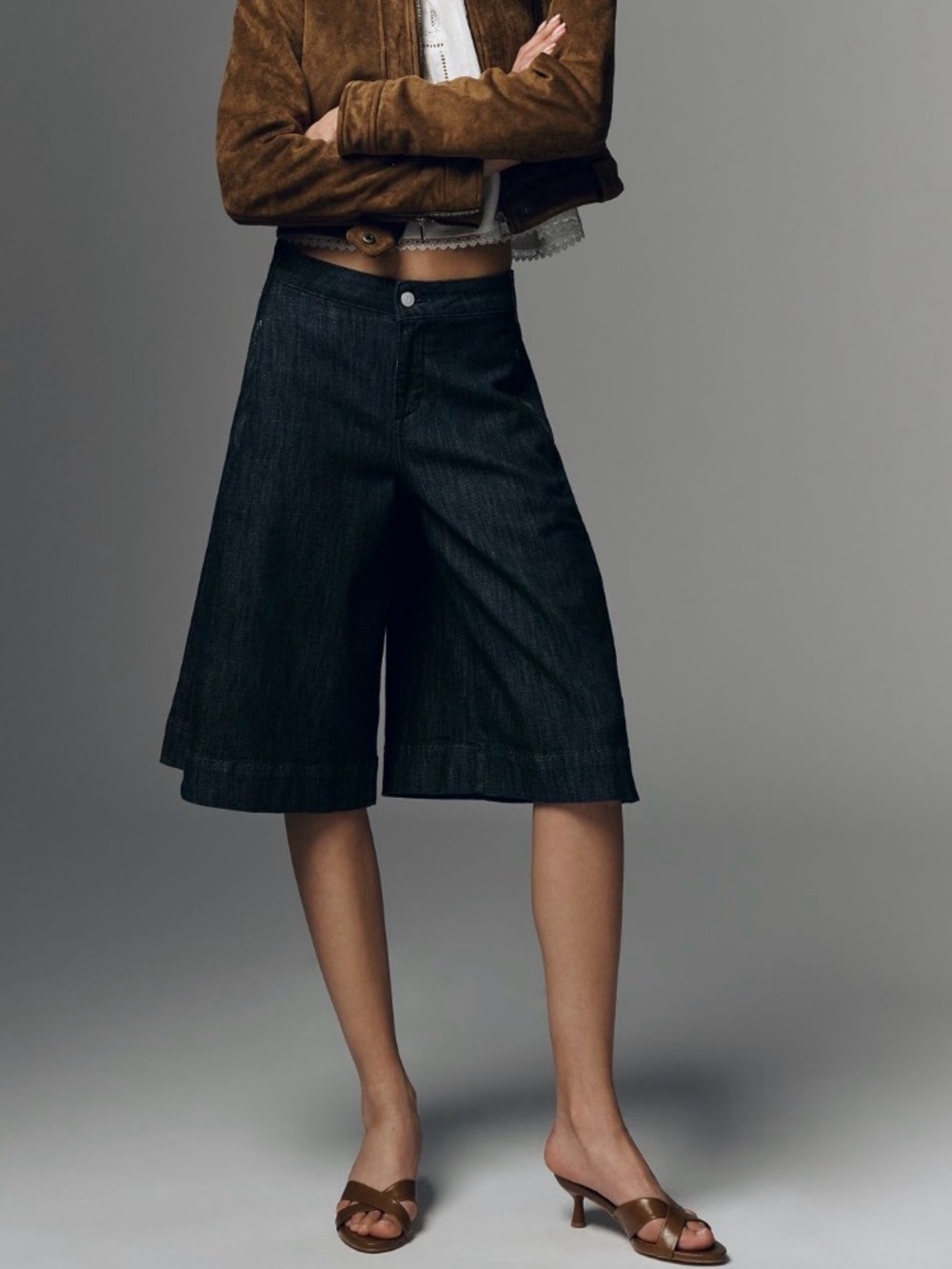 Anthropologie Maeve Skirty High-Rise Jorts. Size 28. MSRP $118